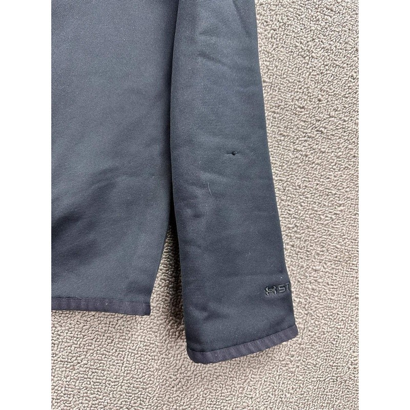Under Armour Fleece Sweatshirt Men M Black Coldgear Blue Graphic Turtle Neck gallery