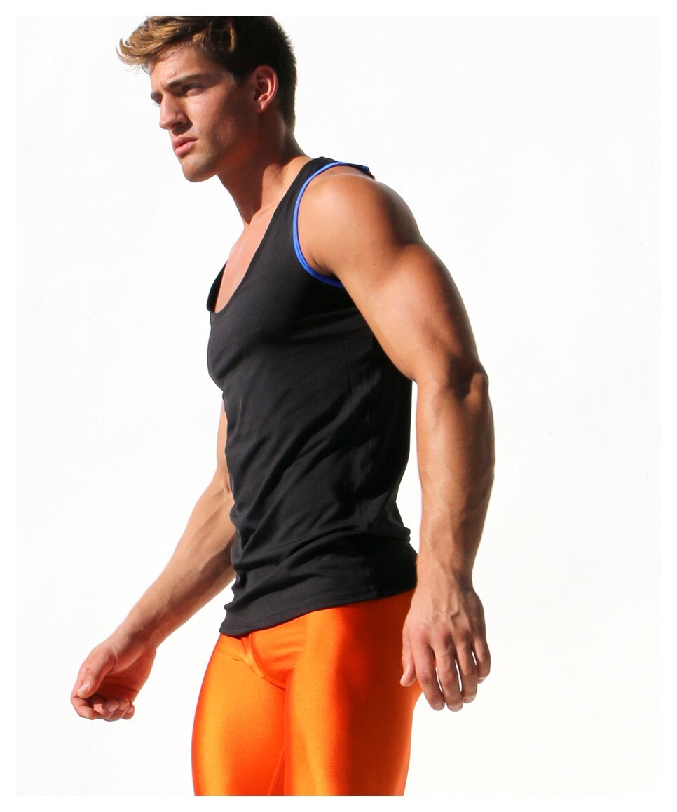 Vintage! Rufskin HELIX Men's Back Zipper Sport Tank Top gallery