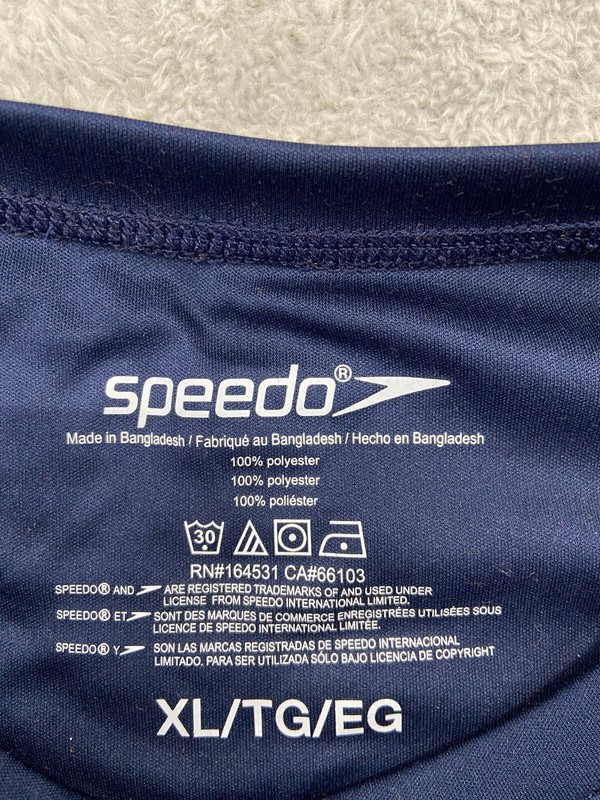 Speedo Shirt Men's Extra Large Blue Long Sleeve Lightweight Beach Outdoors Swim gallery