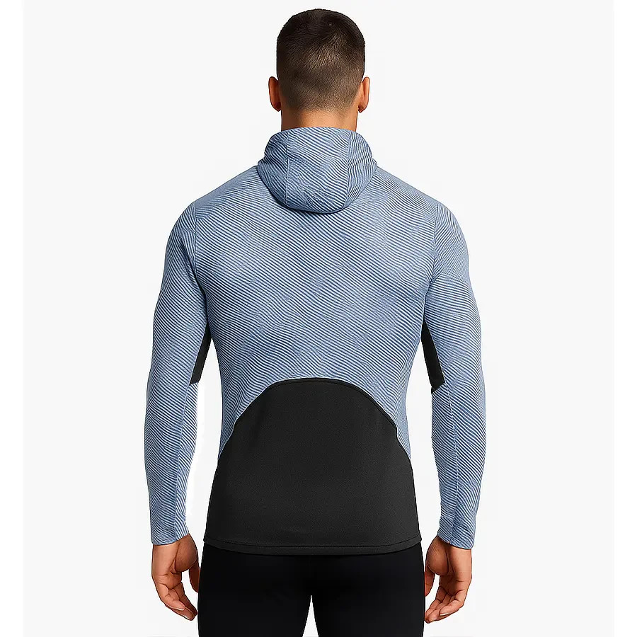 UNDER ARMOUR MEN COLDGEAR INFRARED COMPRESSION HOODIE SHIRT L BLUE#1387387-NWT gallery