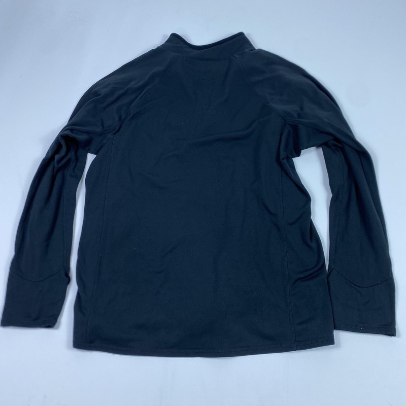 L.L.Bean Pullover Mens Medium Black Quarter Zip Performance Base Layer Athletic gallery