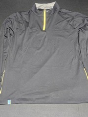 CHUBBIES BLACK OBSIDIAN MOVEMENTUM 1/4 ZIP PULLOVER MEN’S SIZE XL NWT