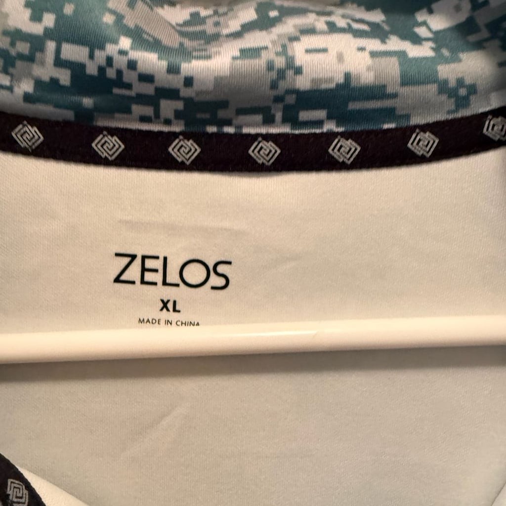 Zelos Mens Quarter-Zip Pullover Camo Print Long Sleeve Performance Top gallery