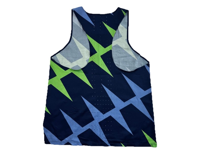 Men’s Sz Medium Nike Aeroswift Pro Elite Running Singlet Blue Green CZ1030-492 gallery