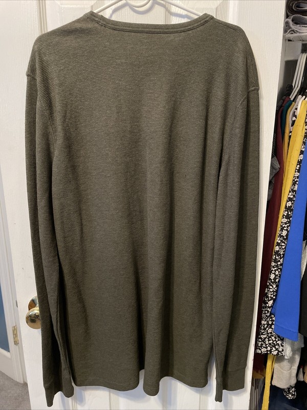 Mutual Weave Thermal Shirt Men’s Dark Olive Heather Big & Tall XL NEW WITH TAGS gallery