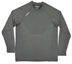 Legends Mens Long Sleeve T-Shirt Sz Small Gray Performance Athletic Workout Gym