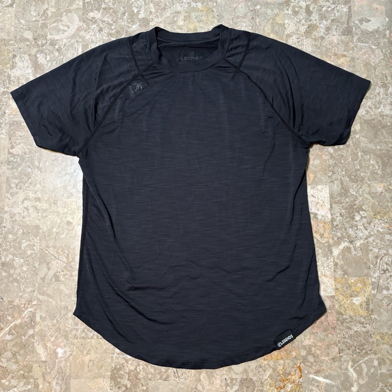 Legends Enzo Shirt Mens Medium Black Short Sleeve Tee Gym Running gallery