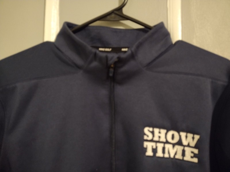 Nike Gulf Quarter Zip Pullover With Show Time Embroidered On Front Nike Logo On gallery