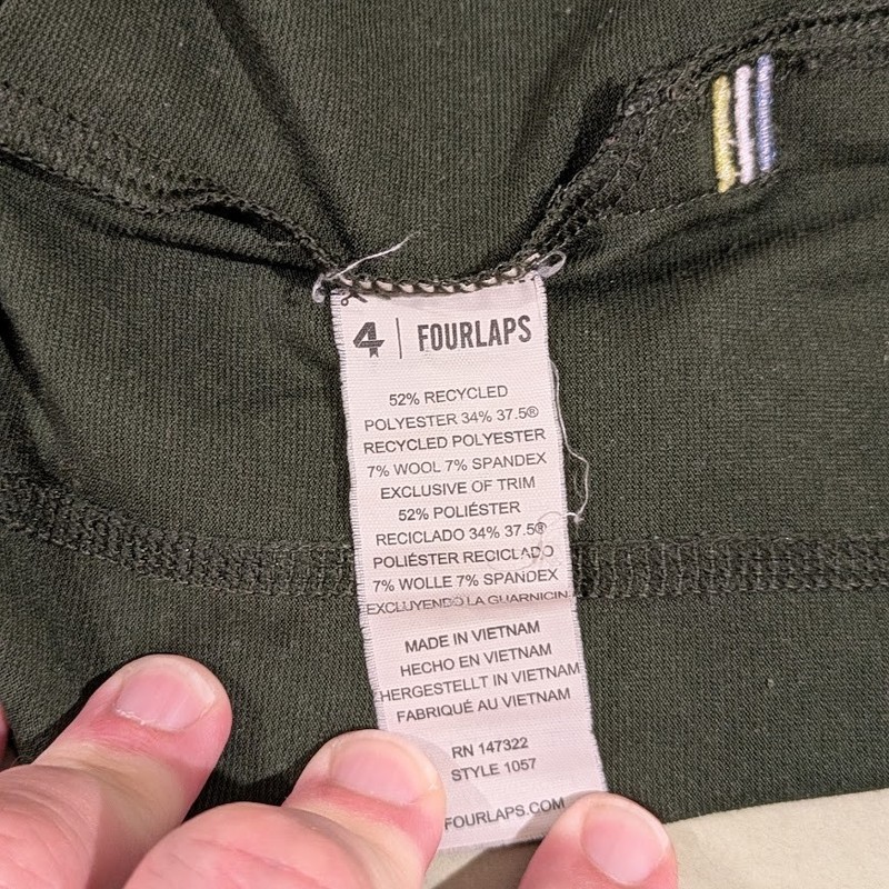 Peloton Fourlaps Pullover Mens Medium Olive Green Quarter Zip Long Sleeve gallery