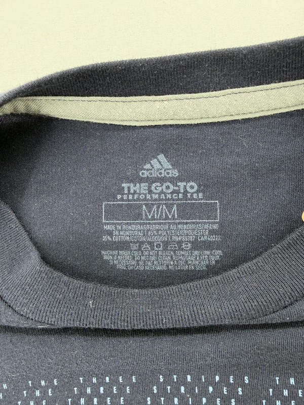 Adidas Graphic Performance Tee Regular M Cotton Blend Black gallery