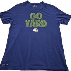 Nike Dri Fit Go Yard BSBL Baseball Training Shirt Men’s Large Blue Athletic