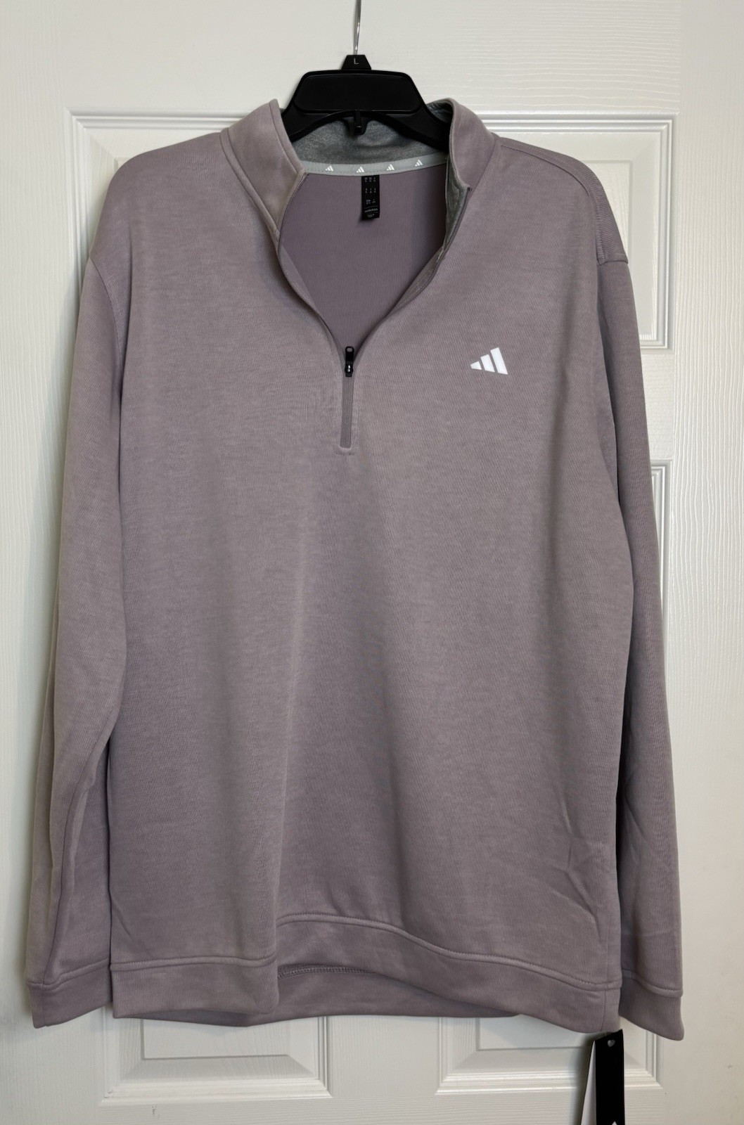 Adidas Elevated 1/4 Zip Golf Pullover Men's Sz XL Prelov Fig Purple ADVR0884 NWT gallery