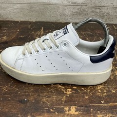 Adidas Stan Smith Bold Platform Sneakers White Navy Size 6