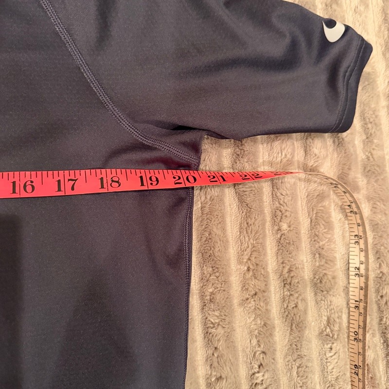 Men’s Nike Pro Dri-FIT Short Sleeve Compression Shirt Size Large Charcoal Gray gallery