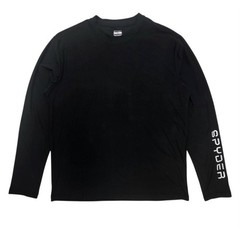 SPYDER Men’s Loungewear Dry Fit T-Shirt Shirt Medium Black Long Sleeve Stretch