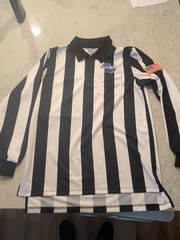Smitty Men’s GHSA Polyester Long Sleeve Referee Polo Size L