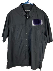 Port Authority Men’s XL Moisture Wicking Short Sleeve Top With Unrelated Logo.