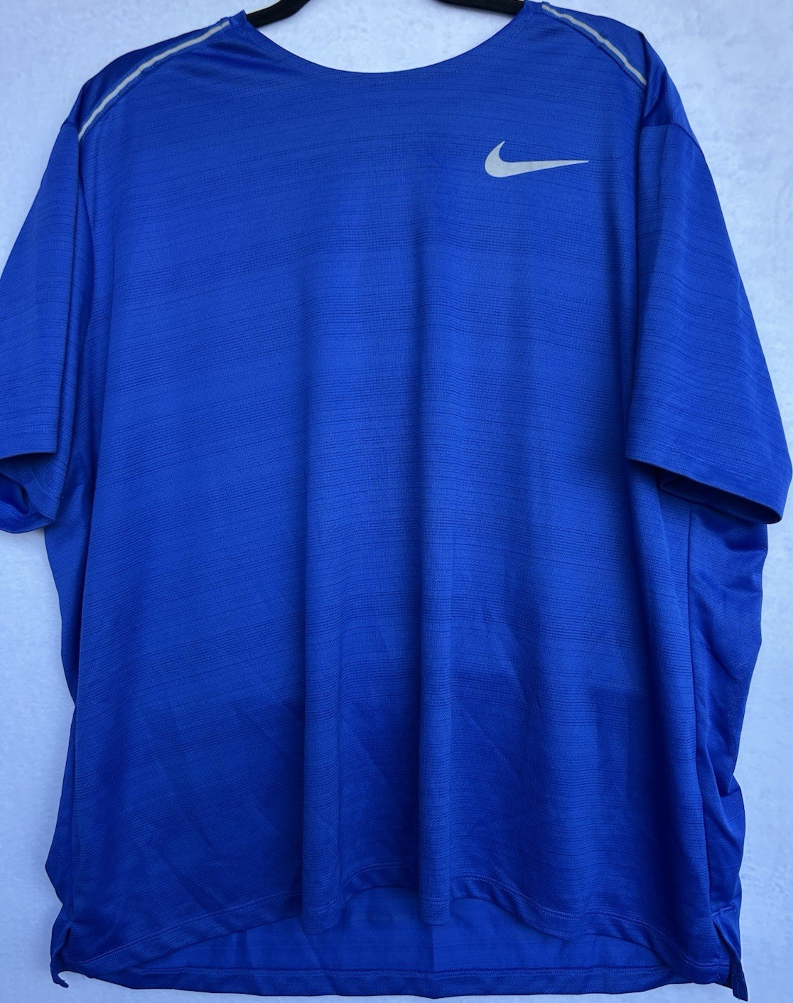 Nike Dri-FIT Running Lightweight Breathable Reflective Blue 2XL Men's T-Shirt gallery