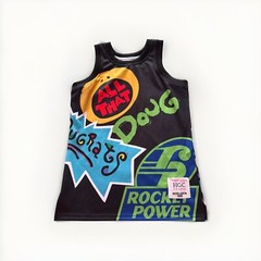 Headgear Classics Mens Small S Nickelodeon 1990 Basketball Jersey Nostalgia NEW