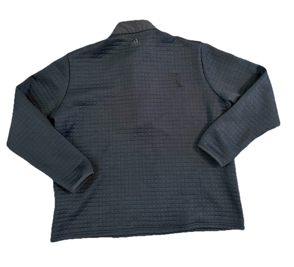 Adidas Ultimate365 Textured Quarter-Zip Pullover - Mens XL - Black gallery