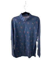 SAXX NEW Roast Master Mid-Weight Base Layer Top Peace Sign Outdoor 1/2 Zip Med