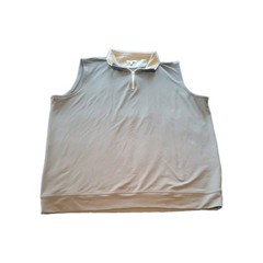 Peter Millar Pullover Mens 2XL Galway Quarter Zip Golf Vest Gray Performance XXL