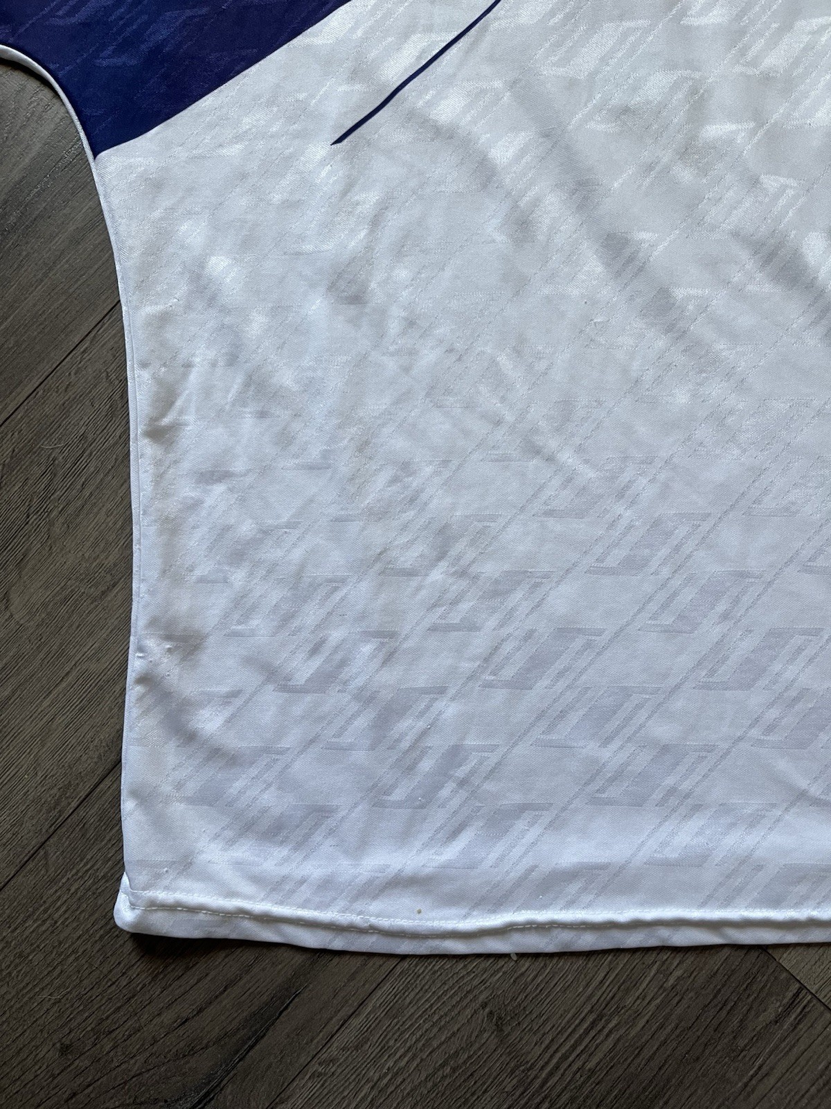 VINTAGE 90s SCORE soccer jersey #4 navy white sports shirt gallery