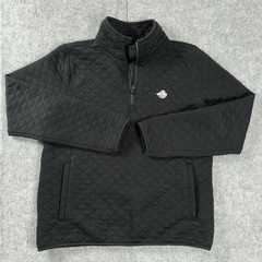 Marine Layer Corbet Quarter Zip Pullover Fleece Black M