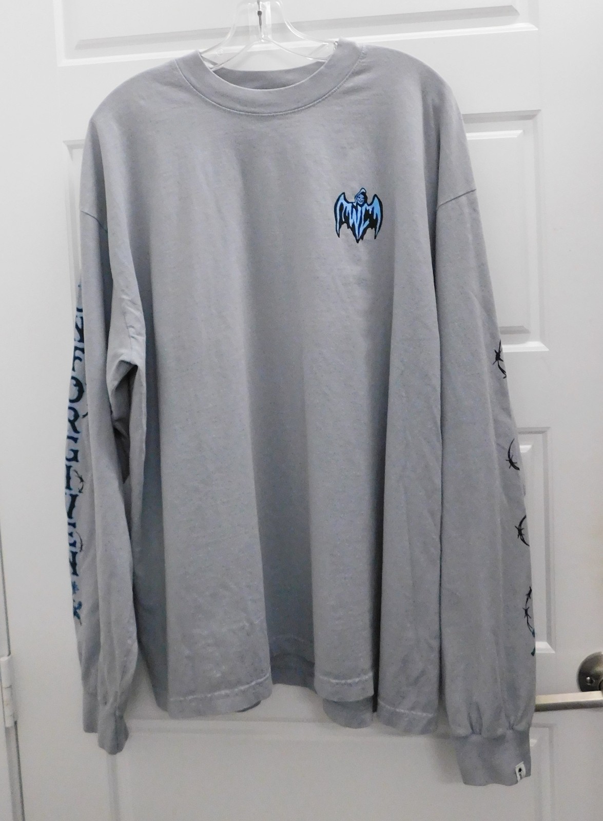 Warren Lotas Unforgiven Graphic Long Sleeve T-Shirt XL Gray 100% Cotton USA gallery