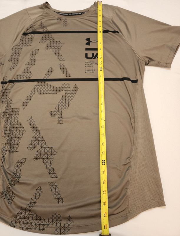 Under Amour Training Division Moisture Wicking Gray Graphic T-Shirt Men's Large gallery