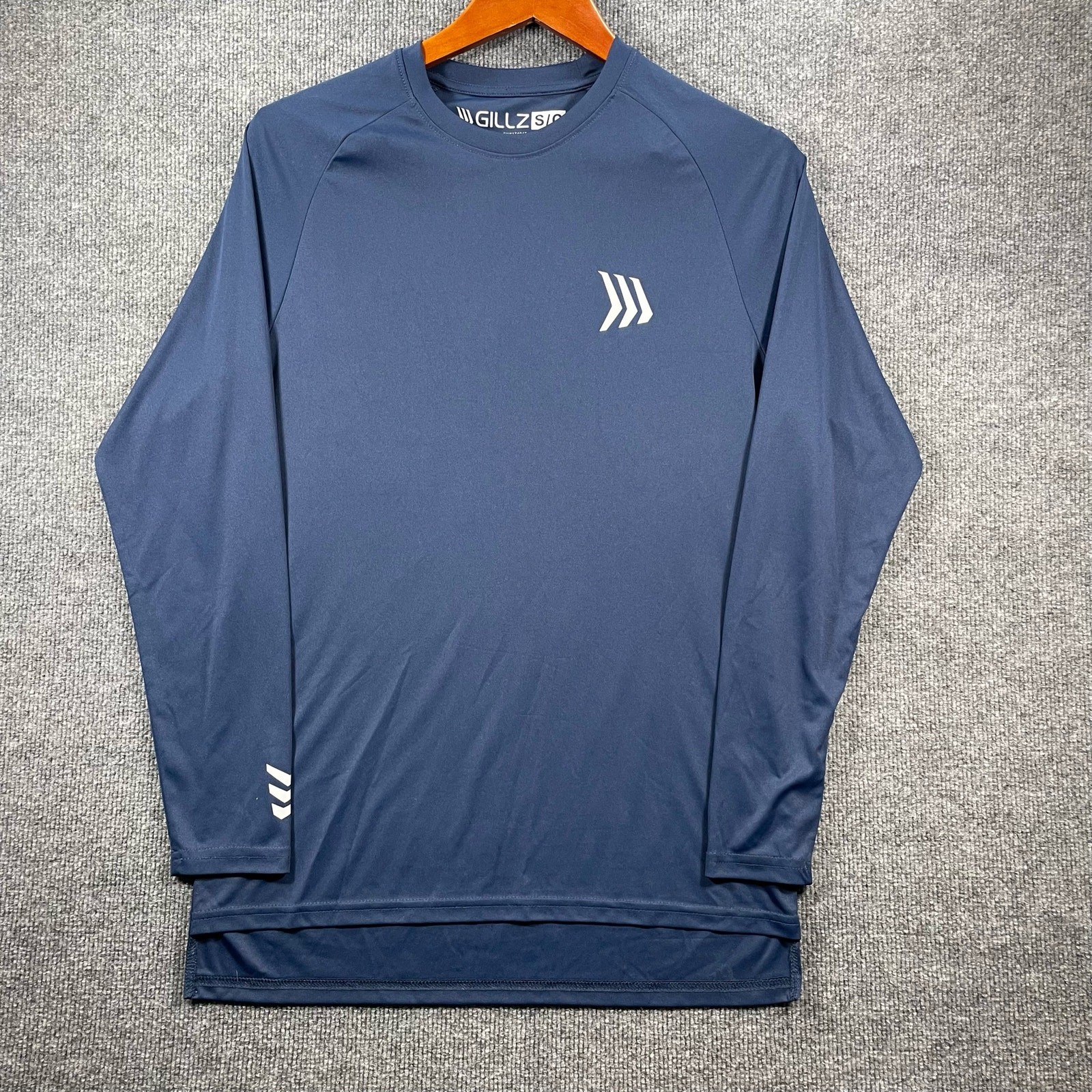 Gillz Dry Fit Fishing Shirt Men's Small Blue Long Sleeve Stretch Outdoors gallery