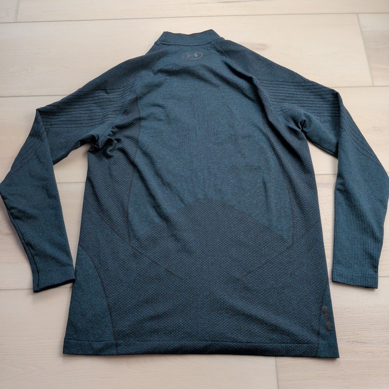 Under Armour Shirt Mens L Rush Coldgear Mock Neck Celliant Long Sleeve Recovery gallery