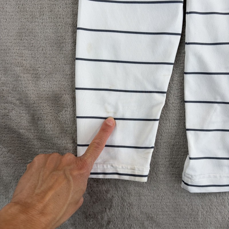 Under Armour Performance 1/4 Zip Pullover in White Grey Striped Men Small NWOT gallery