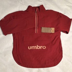 Umbro 1/4 Zip Pullover Mock Neck Pink Men’s Short Sleeve Polyester Spandex S