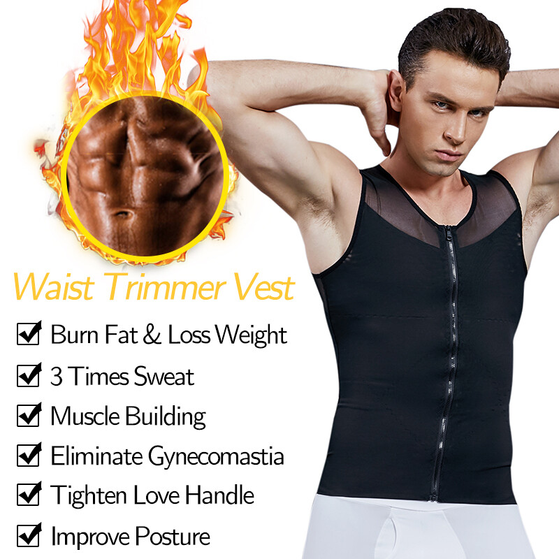 Gynecomastia Compression Shirt Slimming Mens Shapewear to Hide Man Boobs Moobs gallery