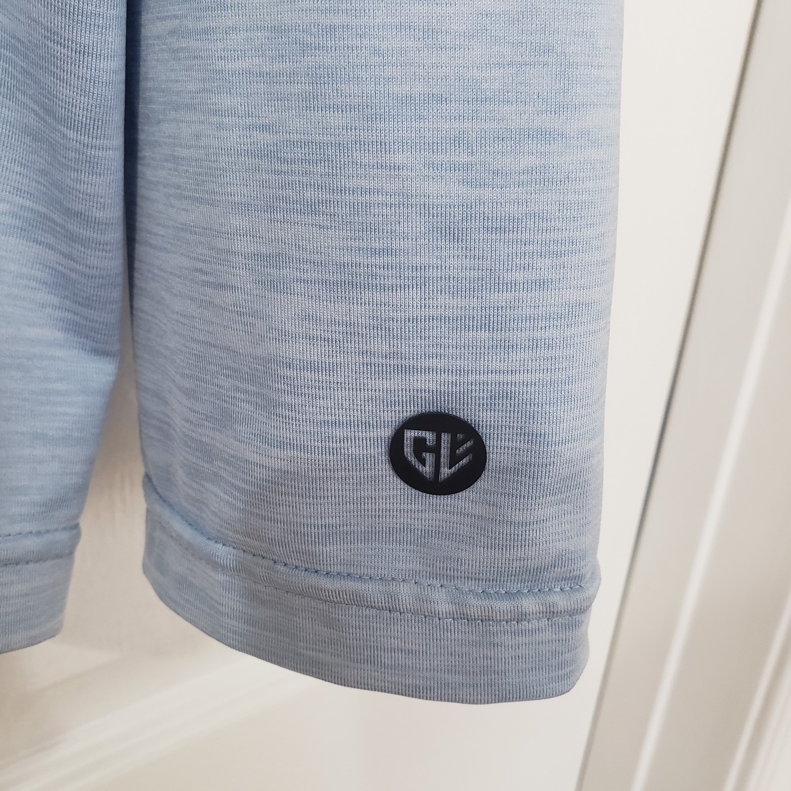 Graham Luxe Men's 1/4 Zip Golf Performance Pullover Shirt Light Blue Size XL gallery