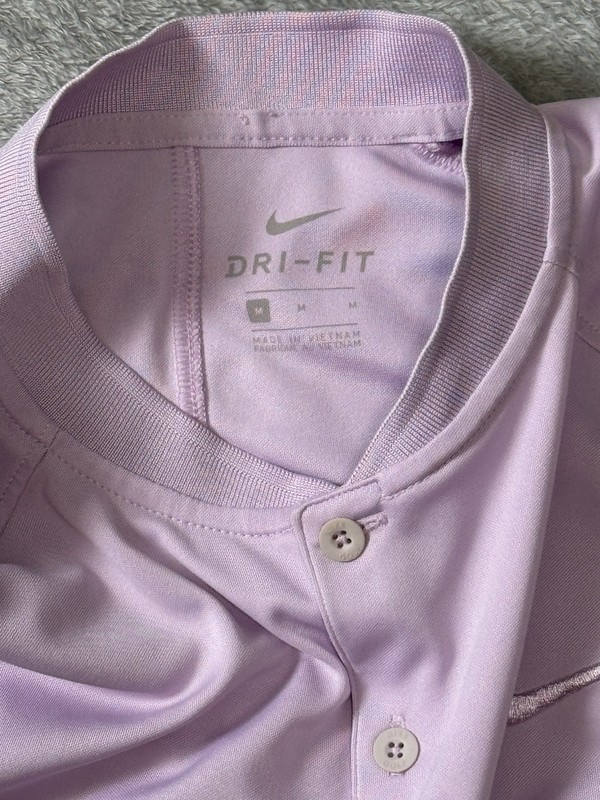 Nike Court Dri-Fit Victory Blade Polo Golf Tennis Shirt Men’s M Lilac FAST SHIP! gallery