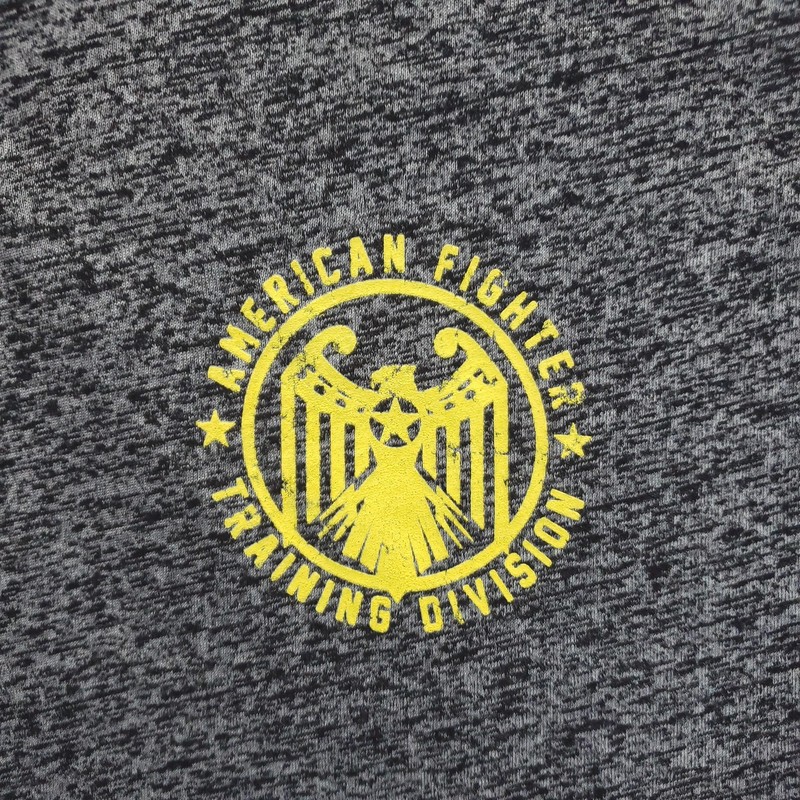 American Fighter Training Pullover Mens 3XL Gray 1/4 Zip Long Sleeve Gym Top gallery