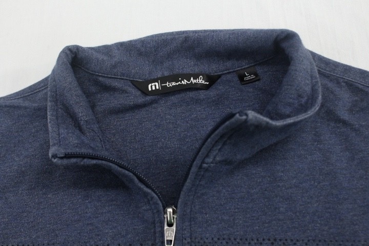 Travis Mathew sz Large Blue Pullover Men's Casual Stretch Activewear gallery