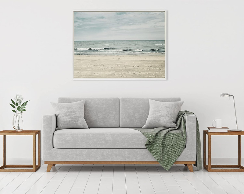 Sylvie Beach Framed Canvas Art by F2Images - Coastal Decor 31.5x41.5 gallery