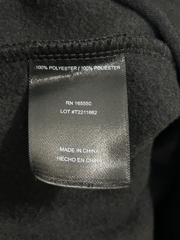 32 Degrees Heat Mens Large Long Sleeve Quarter Snap Fleece Pullover Black NWT gallery