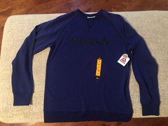 NWT Reebok Cruise Control Crew Long Sleeve Shirt Blue Men’s Size Medium