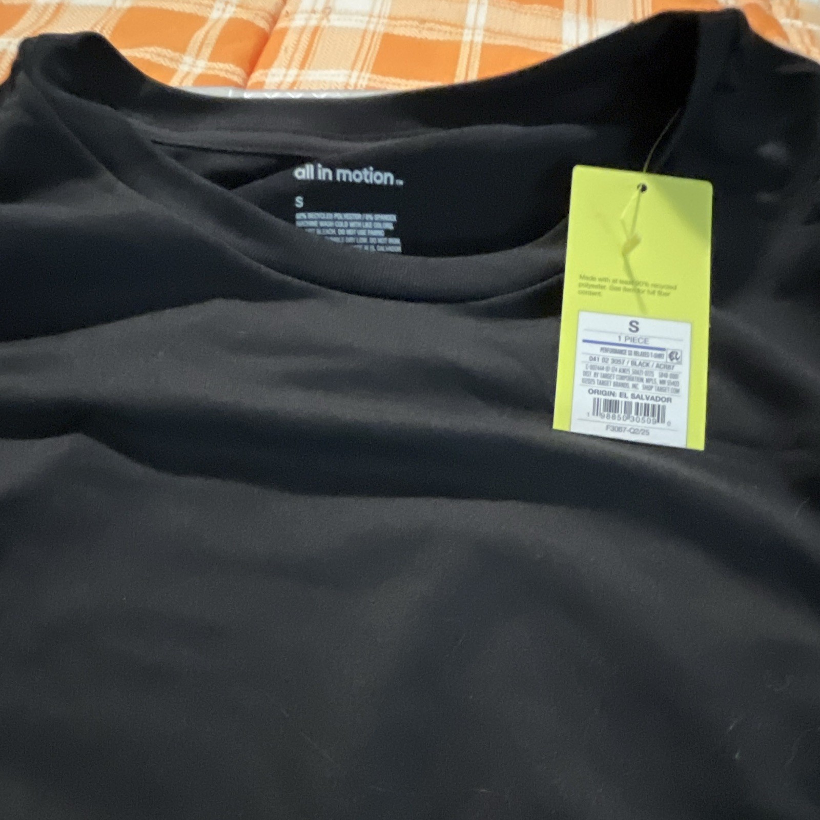 All in Motion Men's Black Crew Neck Short Sleeve Tagless T-Shirt Size S gallery