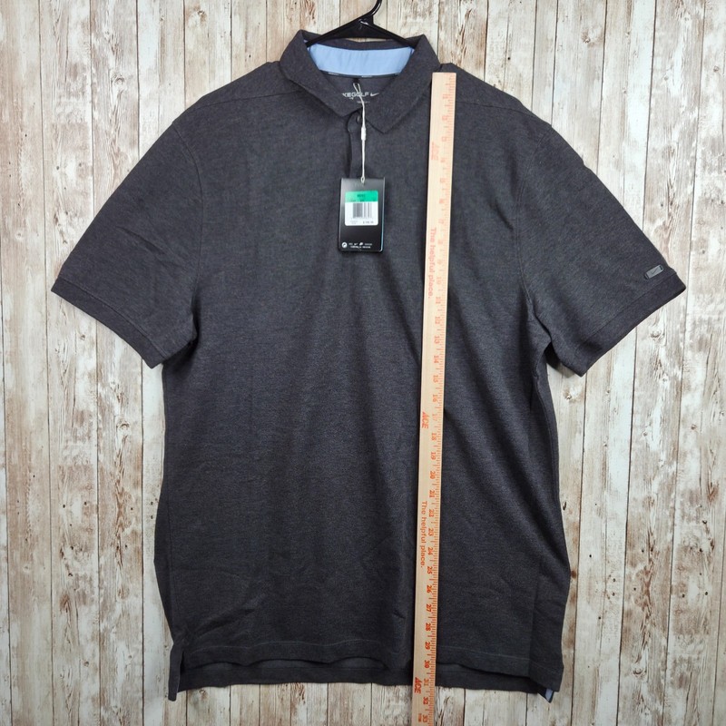 Nike Golf Transition Dry Wool Men Modern Fit Golf Polo Gray Size XL 815842 NEW gallery