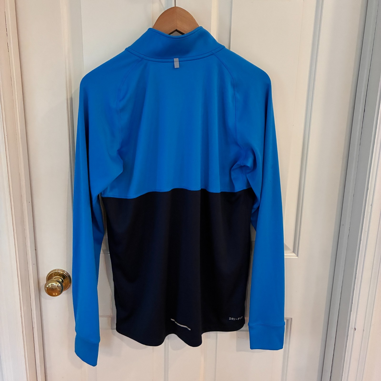 Nike Racer 1/4 Zip Pullover Mens Blue Lightweight Dri Fit M Long Sleeve gallery
