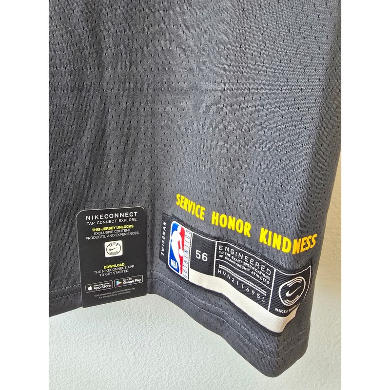 Nike Oklahoma City Thunder Steven Adams #12 Jersey XXL NWT Gray Gold Honor gallery