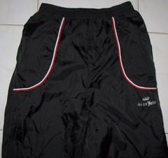 SEAN JEAN – L ( 16 – 18 ) – BLACK NYLON / MESH POLY LINING ATHLETIC PANTS