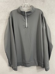 Peter Millar Mens Iron Perth Performance Stretch 1/4 Zip XL TLF Annapolis Logo
