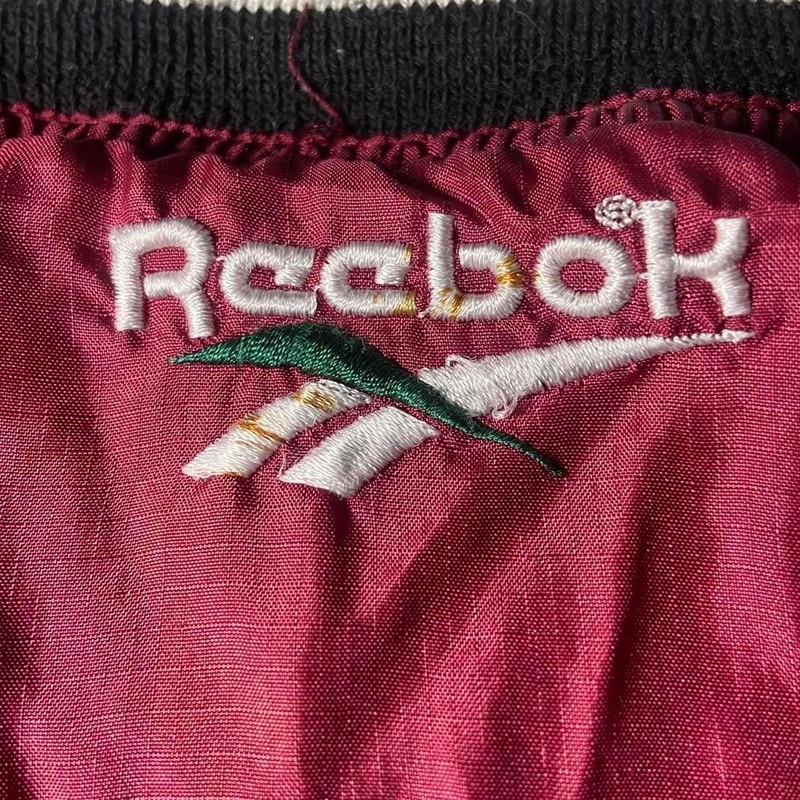 Vintage Y2K Reebok Colorblock Pullover Windbreaker Nylon Mens XL Maroon Black gallery