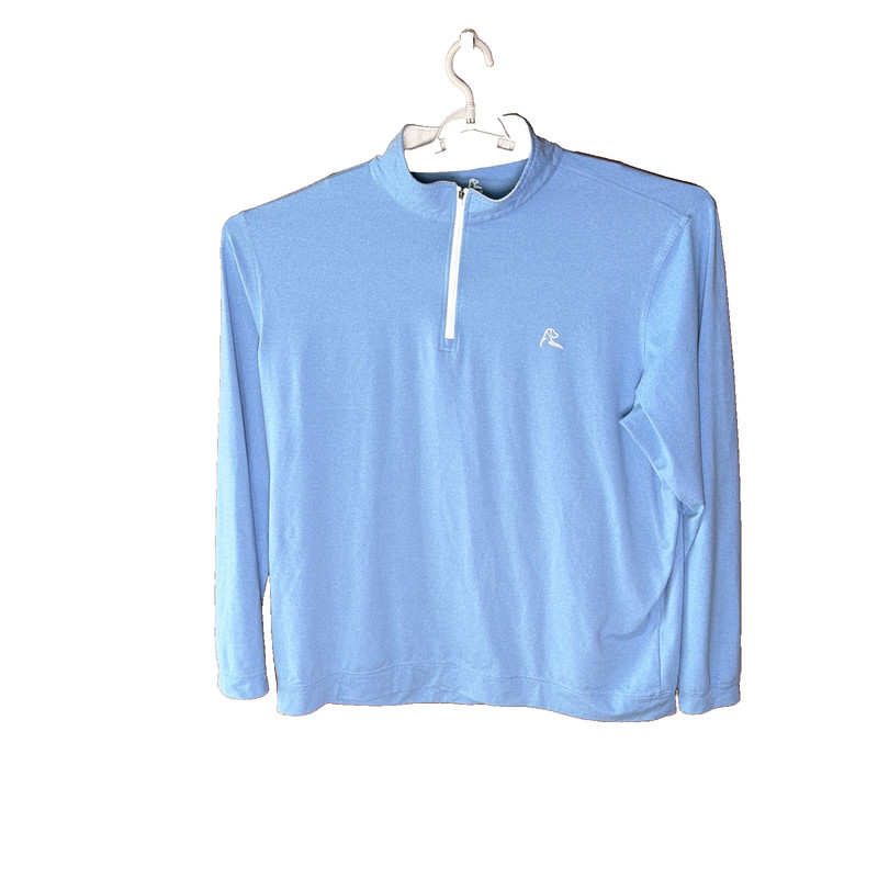Rhoback 1/4 Zip Sweater Pullover Mens 3XL Blue Comfort Stretch Long Sleeve gallery